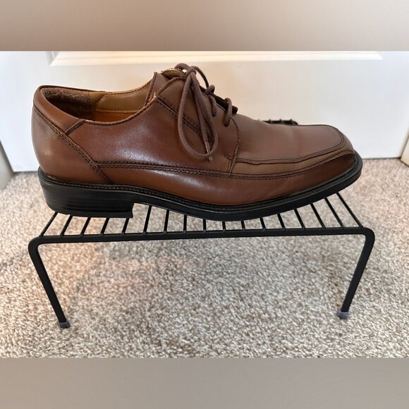 Dockers Men’s Brown Leather Dress Shoes – All Motion Comfort (10M) - Picture 6 of 13